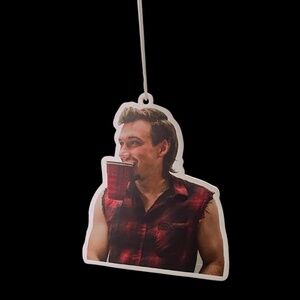 Morgan Wallen With Red Solo Cup | Custom Car Air Freshener | Green Apple Scent